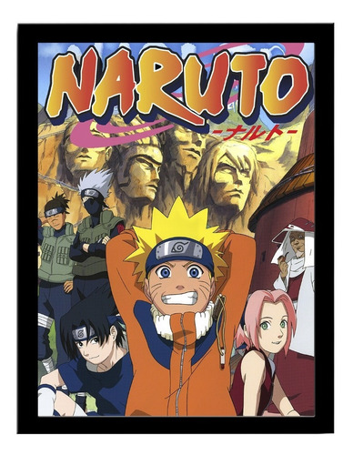 Quadro Decorativo Naruto Clássico Anime 33x43cm